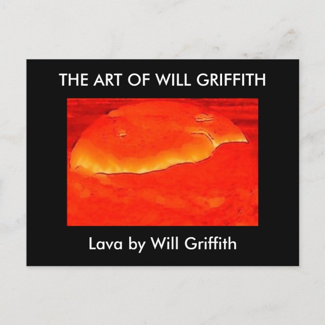 CARTE POSTALE LAVA PEINTURE (Devant)