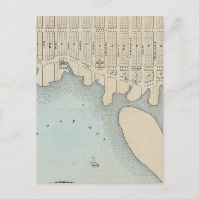 Carte Postale Lavallette City by the Sea, Squan Beach, NJ (Devant)