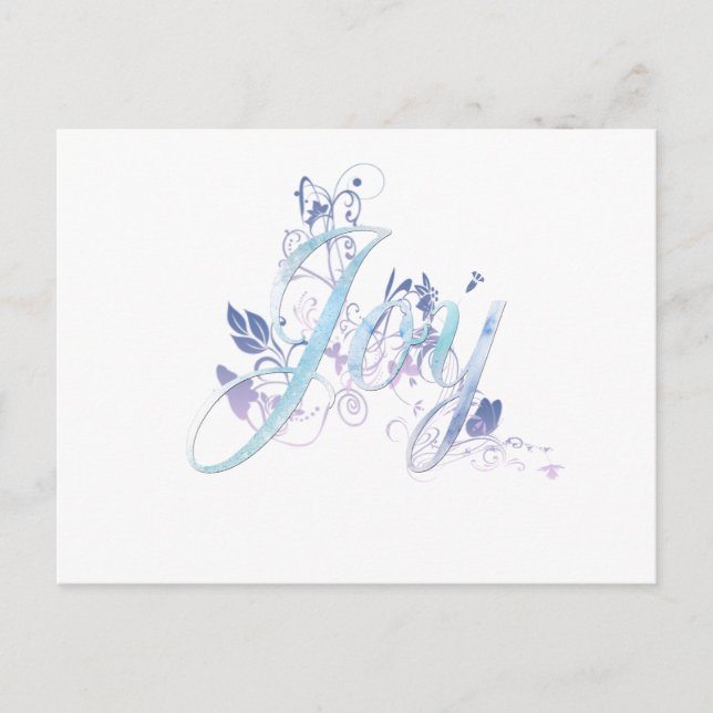 Carte Postale Lavande et Blue Joy (Devant)