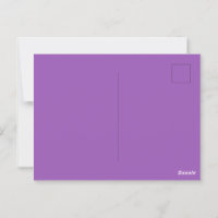 Carte postale lavande violet brillante pour Messag