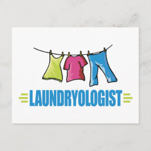 Carte Postale Lave-linge amusant