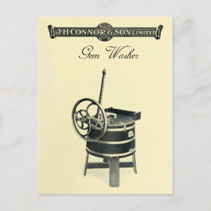 Carte Postale Lave-linge Gem vintage