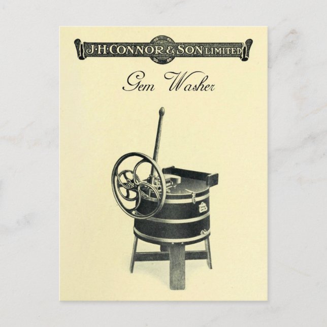 Carte Postale Lave-linge Gem vintage (Devant)