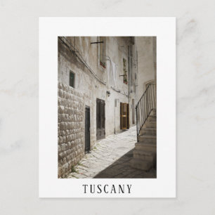 Carte Postale Lave-linge suspendue à sécher dans une ruelle en I