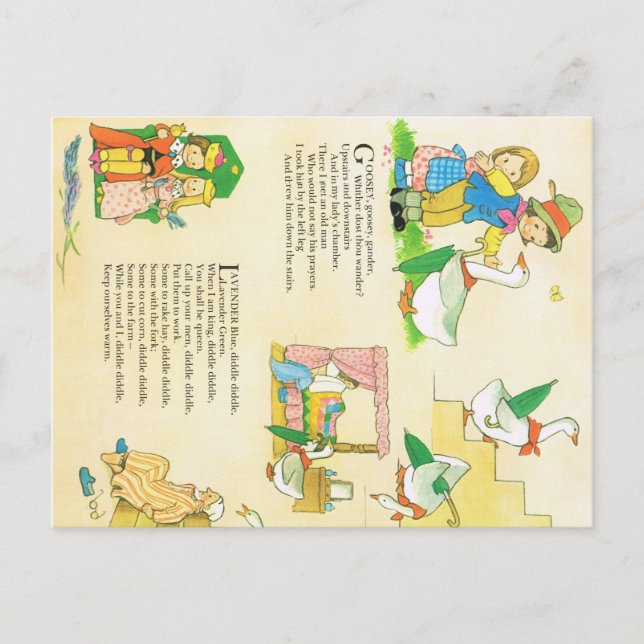 Carte postale Lavender Blue Nursery Rhyme (Devant)