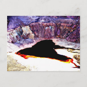Carte Postale Lavender Pit Mine Conception abstraite
