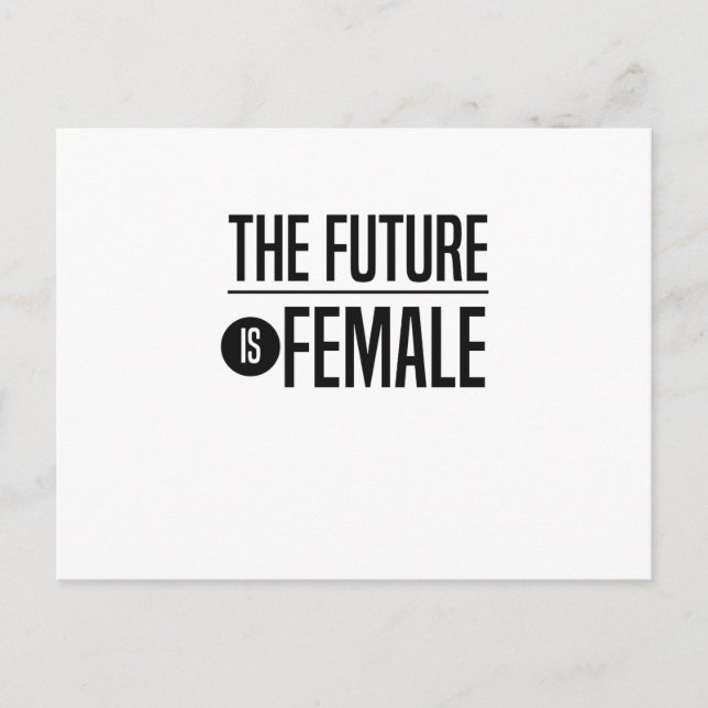 Carte Postale L'avenir est féminin (Devant)