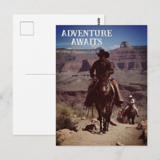 Carte Postale L'aventure Attend Thème Extérieur Occidental