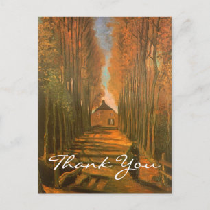 Carte Postale L'avenue des peupliers de Van Gogh