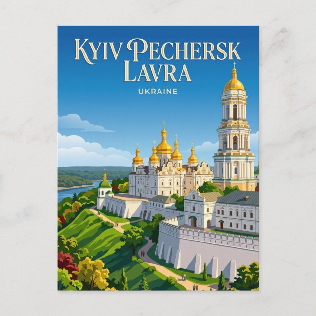 Carte Postale Lavra de Kiev Pechersk Ukraine (Devant)