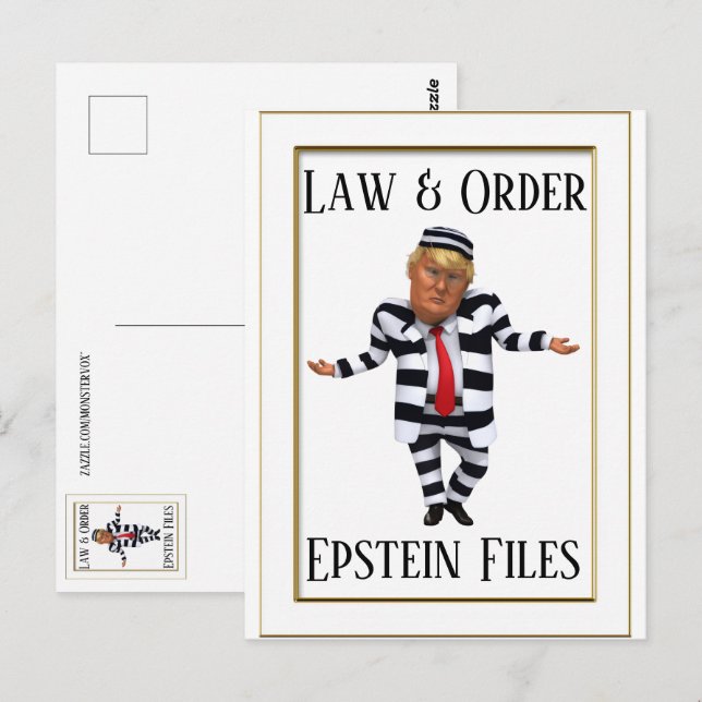 Carte postale Law & Order (Devant / Derrière)