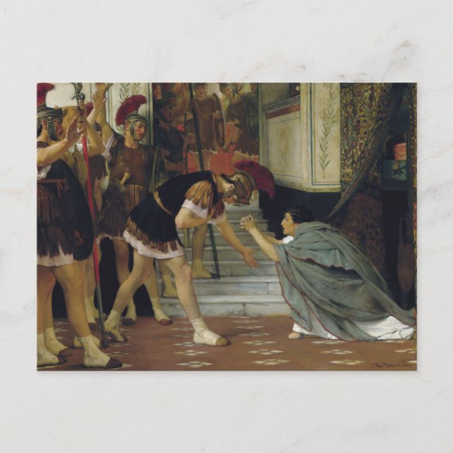 Carte Postale Lawrence Alma-Tadema - Proclamant Claude (Devant)