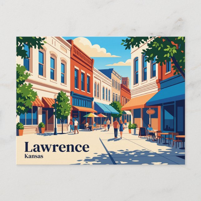 Carte Postale Lawrence Kansas (Devant)
