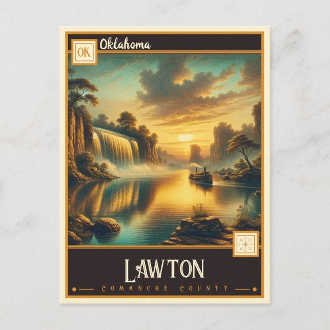 Carte Postale Lawton, Oklahoma | VINTAGE (Devant)