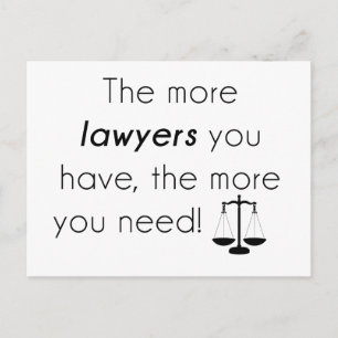 Carte Postale Lawyer humour