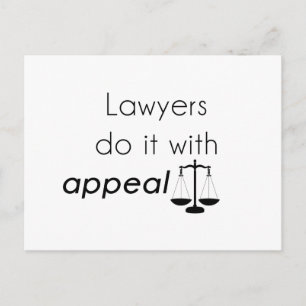 Carte Postale Lawyers do it with