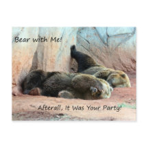 Lazy Bears Post Card