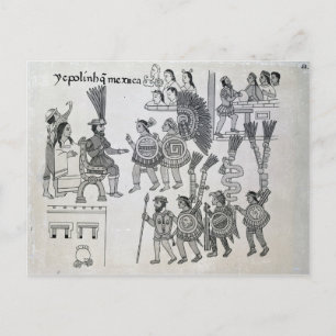 Carte Postale L'dernier empereur aztèque Cuauhtemoc cède