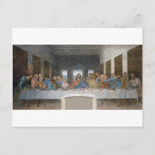 Carte Postale L'Dernier Supper, Léonard de Vinci, 1495-1498