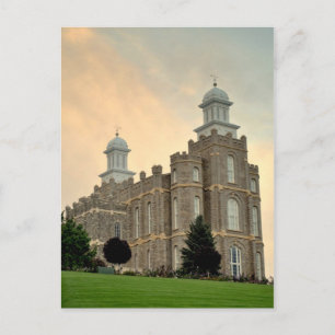 Carte Postale LDS Mormon Temple Logan, Utah