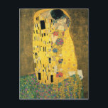 Carte Postale Le baiser<br><div class="desc">Le baiser de Gustav Klimt Le baiser a été peint par le peintre symboliste autrichien Gustav Klimt entre 1907 et 1908. La toile dépeint un couple d'embrassades, leurs corps entrecoupés de robes travaillées décorées dans un style influencé à la fois par les constructions linéaires du style Art Nouveau contemporain et...</div>