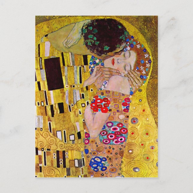 Carte Postale Le baiser de Gustav Klimt (Devant)