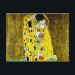 Carte Postale Le baiser de Gustav Klimt, peintre symboliste, art<br><div class="desc">Gustav Klimt (14 juillet 1862 - 6 février 1918) était un peintre symboliste autrichien et l'un des membres les plus importants du mouvement de sécession de Vienne. Klimt est réputé pour ses peintures, ses peintures murales, ses croquis et autres objets d'art. Le sujet principal de Klimt était le corps féminin[1],...</div>
