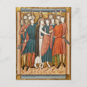 Carte Postale Le baiser de Judas, Psautier à l'usage de Paris