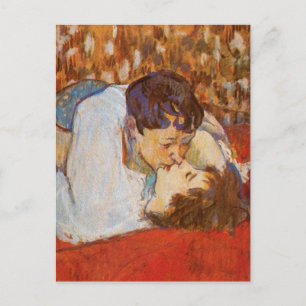 Carte Postale Le baiser de Toulouse-Lautrec