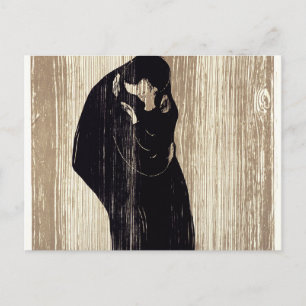 Carte Postale Le baiser d'Edvard Munch,