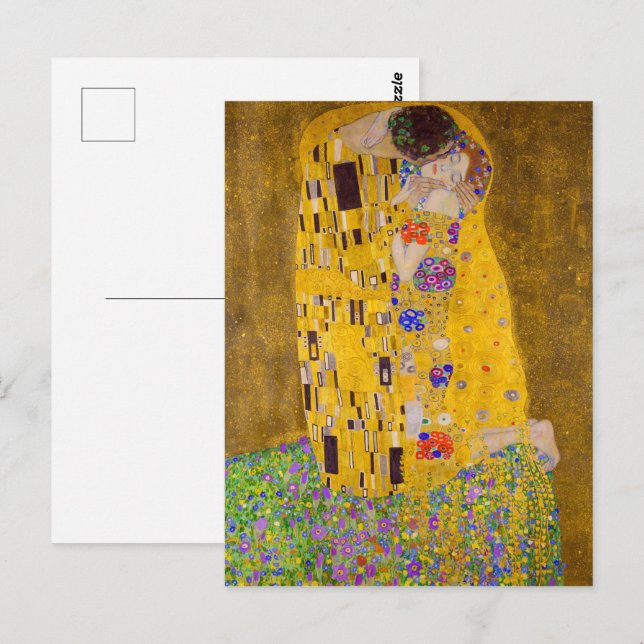 Carte Postale Le baiser | Gustav Klimt | (Devant / Derrière)