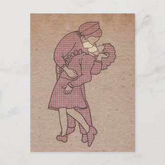 Carte Postale Le baiser sans germes