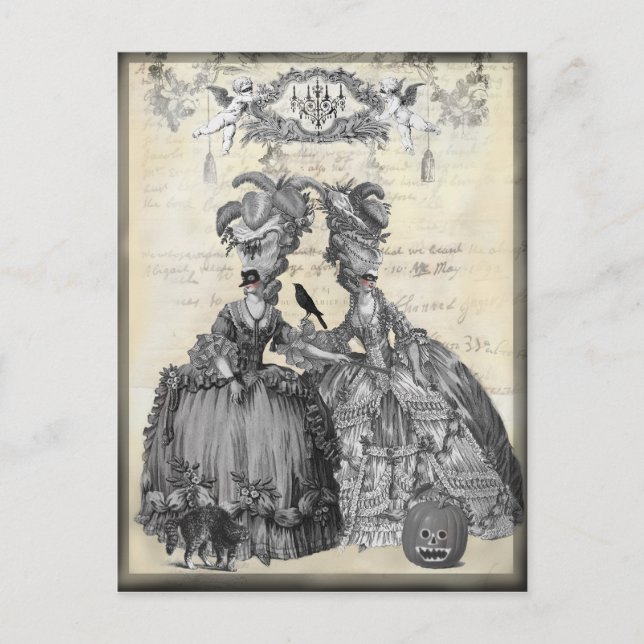 Carte Postale Le bal d'Halloween (Devant)