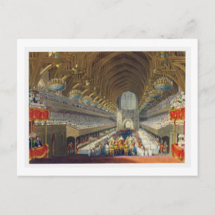 Carte Postale Le Banquet Royal, Premier Cours, d'un album cel