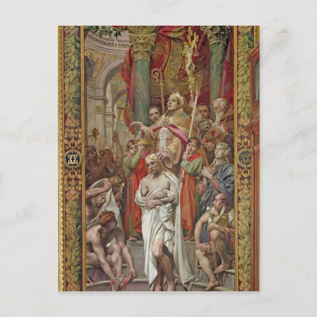 Carte Postale Le baptême de Clovis I (Devant)