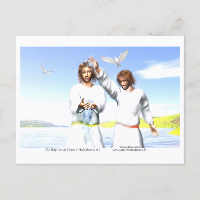 Carte Postale Le Baptême du Christ (Devant)