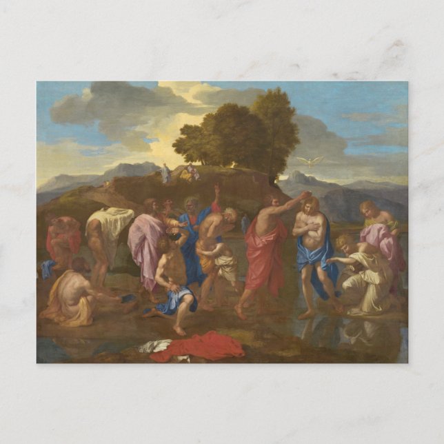 Carte Postale Le baptême du Christ, 1641-42 (Devant)