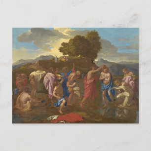 Carte Postale Le baptême du Christ, 1641-42