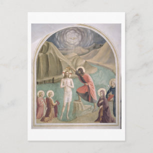 Carte Postale Le baptême du Christ, c.1438-45 (fresque)