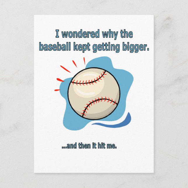 Carte Postale Le baseball (Devant)
