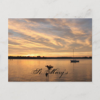Carte Postale Le bateau solitaire, St. Mary's
