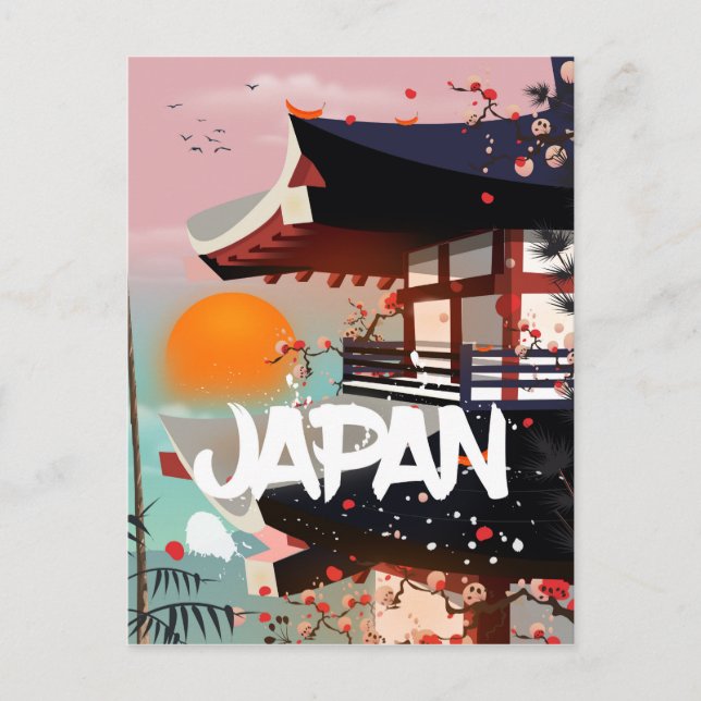 Carte Postale Le bâtiment du Japon met à l'affiche (Devant)