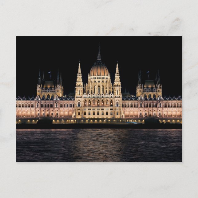Carte Postale Le bâtiment du Parlement hongrois, Budapest (Devant)