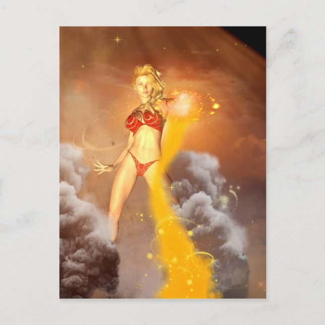 Carte Postale Le beau elfe mystique (Devant)