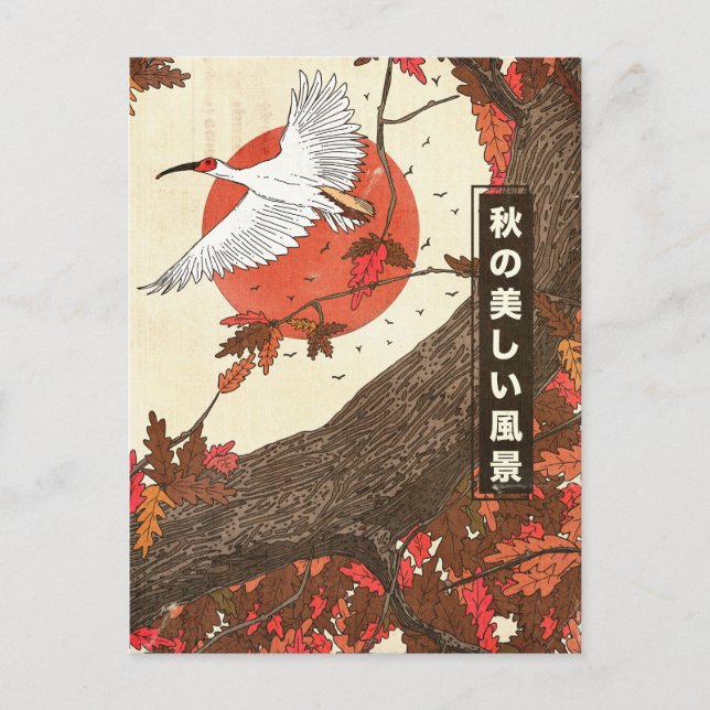 Carte Postale Le beau paysage en automne (Devant)