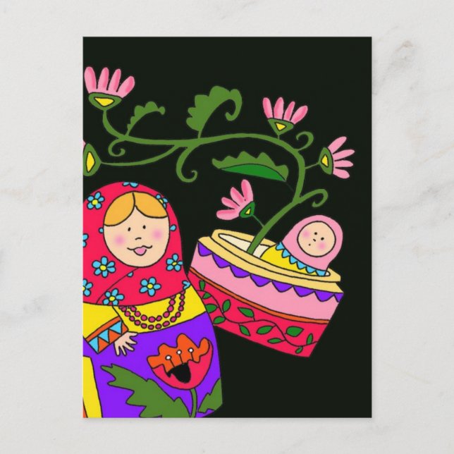 Carte Postale Le bébé de Matroshka (Devant)