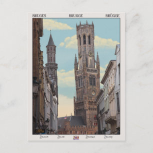 Carte Postale Le beffroi de Bruges