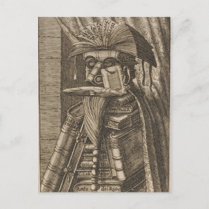 Carte Postale Le bibliothécaire