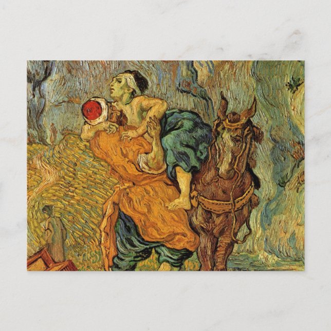 Carte Postale Le bon samaritain par Vincent van Gogh (Devant)