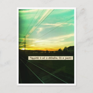 Carte Postale Le bonheur est un voyage